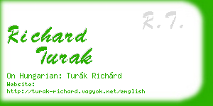 richard turak business card